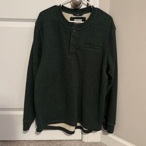 L.L. Bean Men's Katahdin Iron Works® Bonded Waffle Fleece Henley